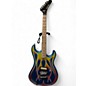 Used Kramer Baretta Hot Rod Blue Sparkle With Flames Solid Body Electric Guitar thumbnail