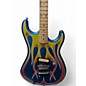 Used Kramer Baretta Hot Rod Blue Sparkle With Flames Solid Body Electric Guitar