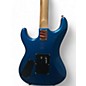 Used Kramer Baretta Hot Rod Blue Sparkle With Flames Solid Body Electric Guitar