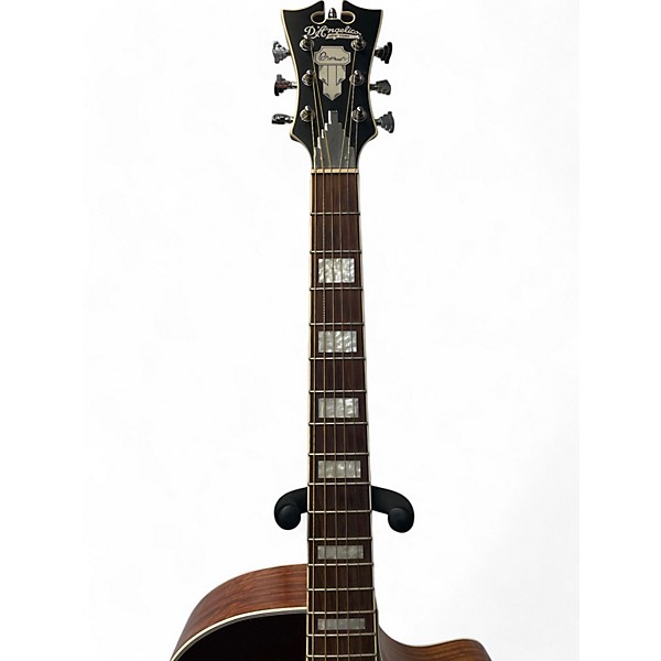 Used D'Angelico Premier Series Bowery Cutaway Black Cherry Burst Acoustic Electric Guitar