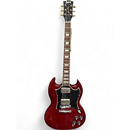 Used Burny SG Cherry Solid Body Electric Guitar