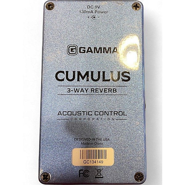 Used GAMMA 3 WAY REVERB Effect Pedal