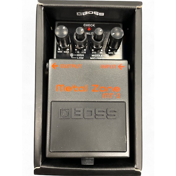 Used BOSS MT2 Metal Zone Distortion Effect Pedal