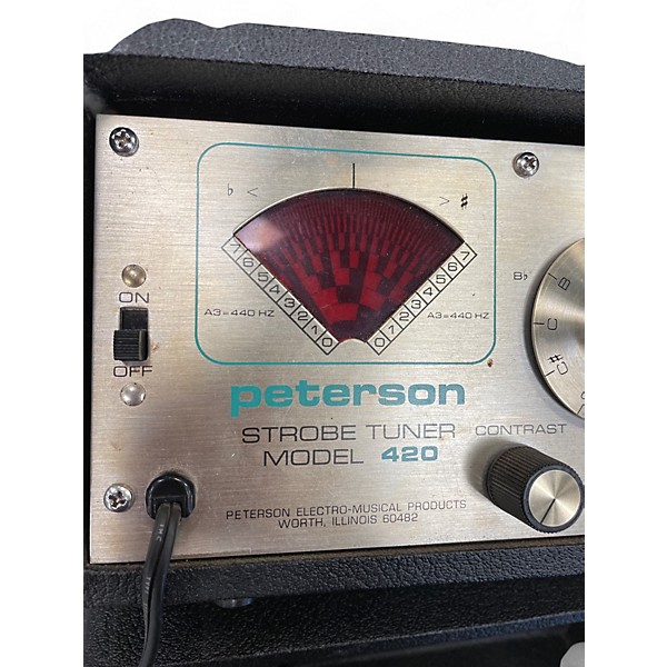 Vintage 1970s Peterson Strobe Tuner Tuner Pedal