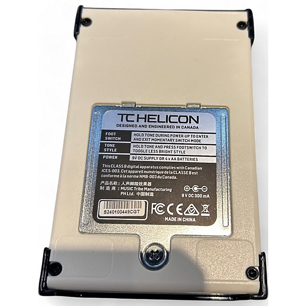 Used 2020s TC Helicon CRITCAL MASS Effect Pedal Package
