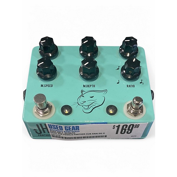 Used JHS Pedals Panther Cub Analog Delay with Tap Tempo V1 Effect Pedal