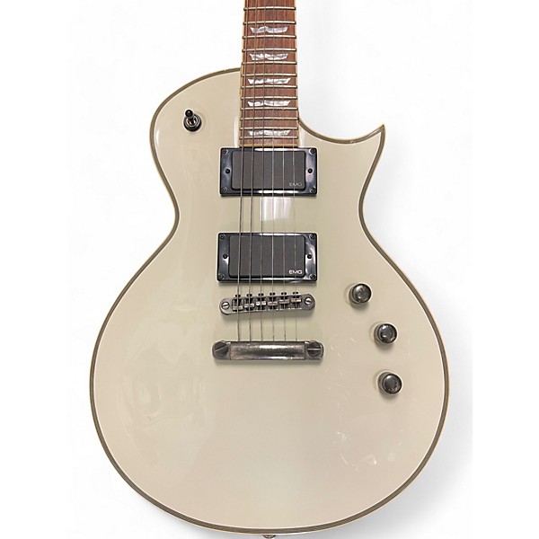 Used ESP ltd ec500 Olympic White Solid Body Electric Guitar
