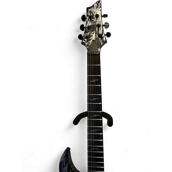 Used Schecter Guitar Research C1 SILVER MOUNTAIN Black Solid Body Electric Guitar