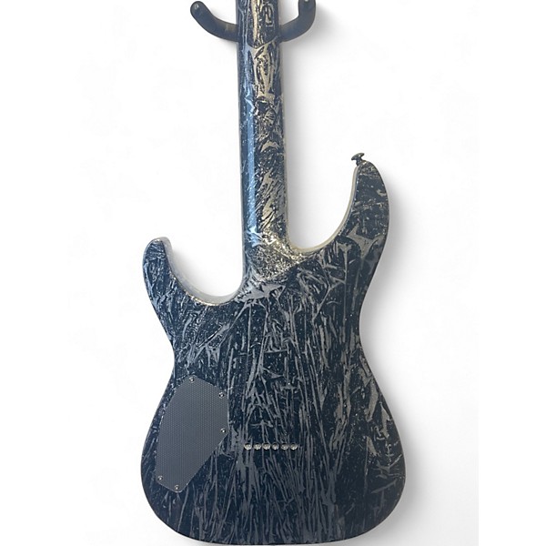 Used Schecter Guitar Research C1 SILVER MOUNTAIN Black Solid Body Electric Guitar