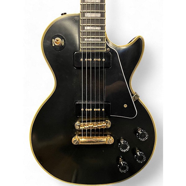 Used 2016 Epiphone 1955 Les Paul Custom Black Solid Body Electric Guitar