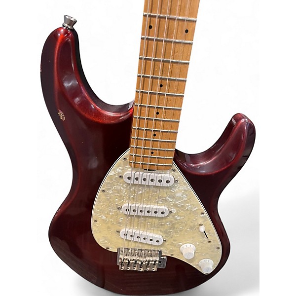 Used Ernie Ball Music Man Silhouette Special Red Solid Body Electric Guitar