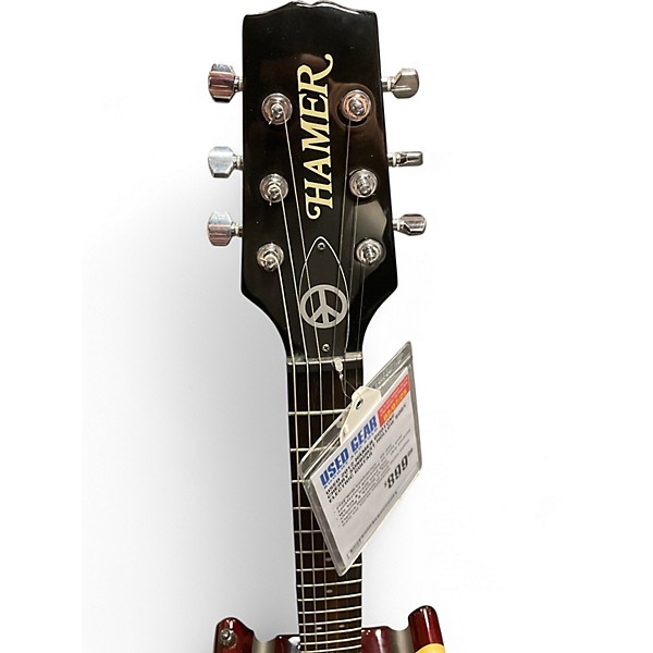 Used 2012 Hamer Duotone Cherry Sunburst Hollow Body Electric Guitar