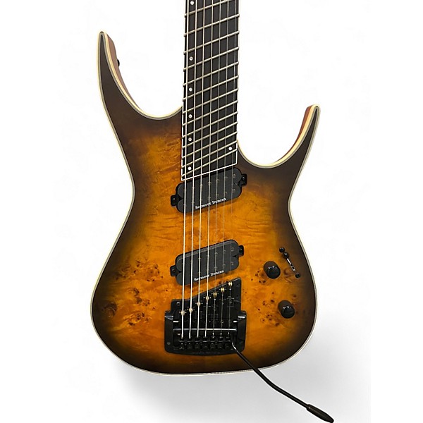 Used Dean EXILE SELECT 7 2 Tone Sunburst Solid Body Electric Guitar