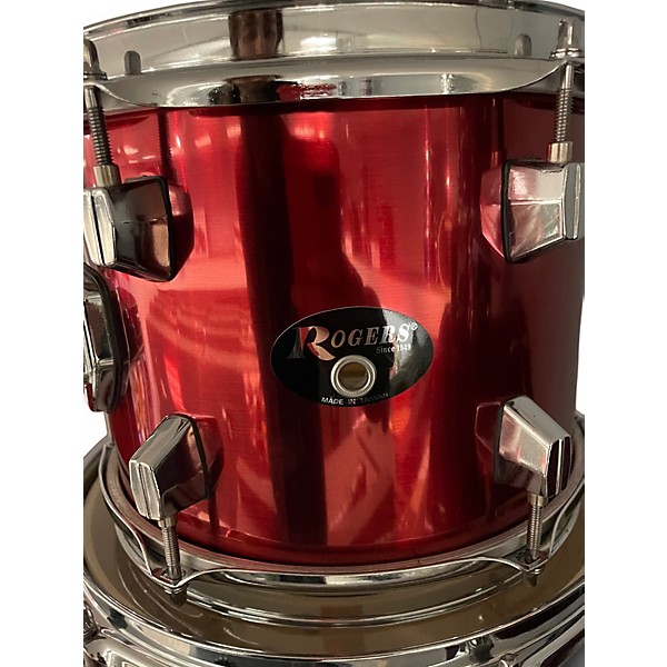 Used Rogers 4 Piece Drumset Ruby Drum Kit