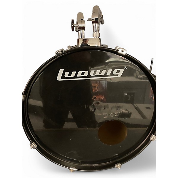 Used Ludwig 3 Piece Accent CS Ruby Drum Kit