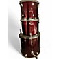Used Ludwig 3 Piece Accent CS Ruby Drum Kit
