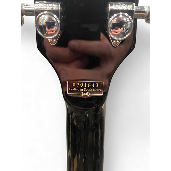 Used Schecter Guitar Research DIAMOND SERIES ULTRA Black and White Solid Body Electric Guitar