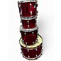 Vintage 1970s Ludwig 4 Piece Vistalite Red Drum Kit thumbnail