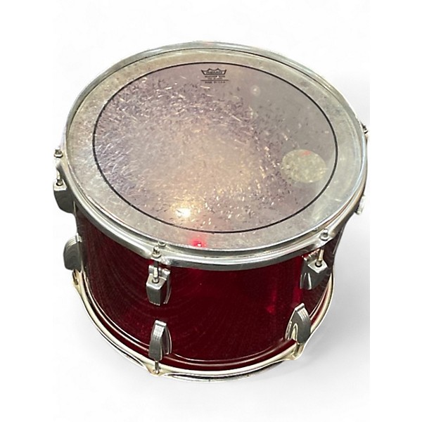 Vintage 1970s Ludwig 4 Piece Vistalite Red Drum Kit