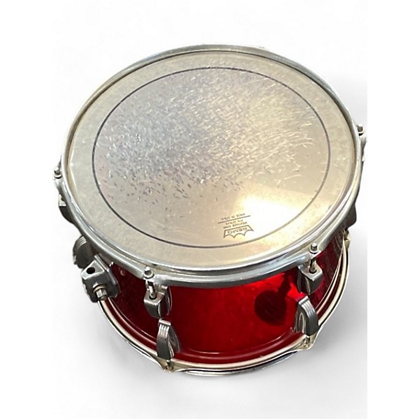 Vintage 1970s Ludwig 4 Piece Vistalite Red Drum Kit