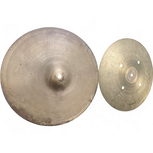 Used 1970s Zildjian 14in Quick Beat Hi Hat Pair Cymbal