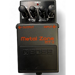 Used BOSS MT2 Metal Zone Distortion Effect Pedal