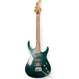 Used Samick Super Strat Emerald Green Solid Body Electric Guitar