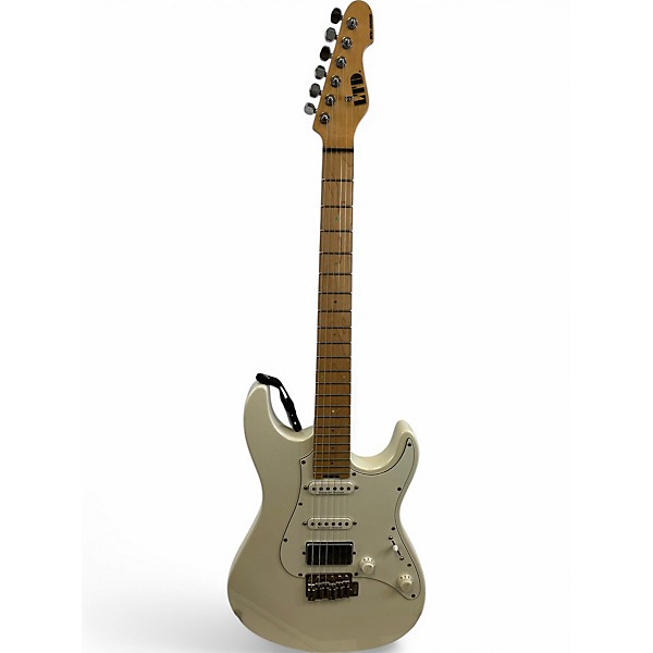 Used Esp Ltd SN-1000 Pearl White Solid Body Electric Guitar