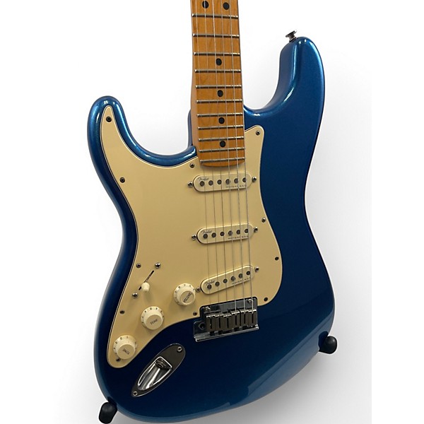 Used 2021 Fender American Ultra Stratocaster Cobra Blue Solid Body Electric Guitar