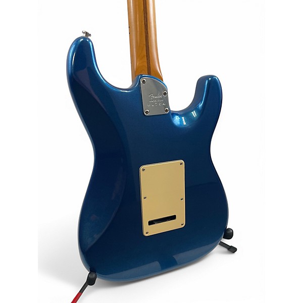 Used 2021 Fender American Ultra Stratocaster Cobra Blue Solid Body Electric Guitar