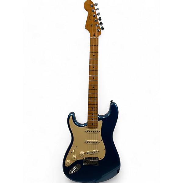 Used 2021 Fender American Ultra Stratocaster Cobra Blue Solid Body Electric Guitar