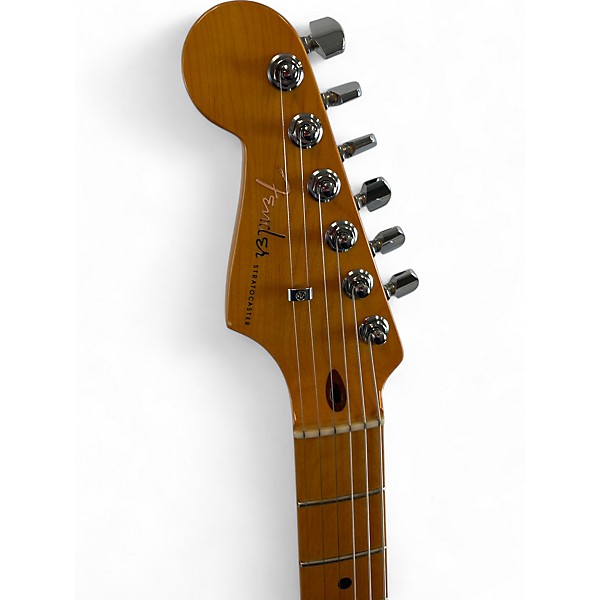 Used 2021 Fender American Ultra Stratocaster Cobra Blue Solid Body Electric Guitar