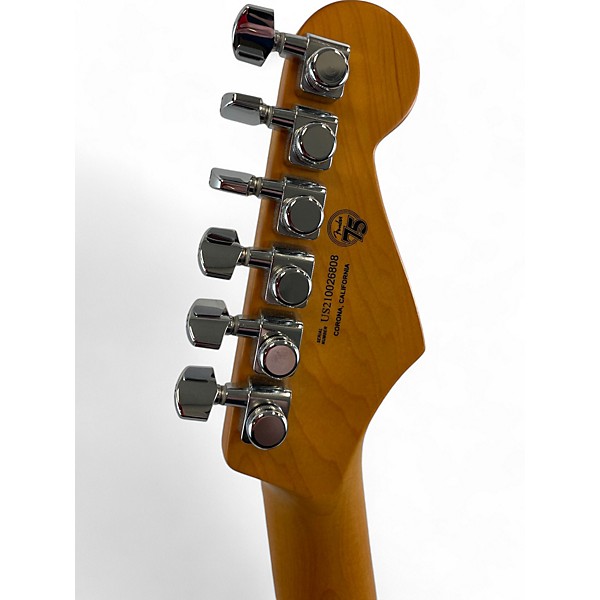 Used 2021 Fender American Ultra Stratocaster Cobra Blue Solid Body Electric Guitar
