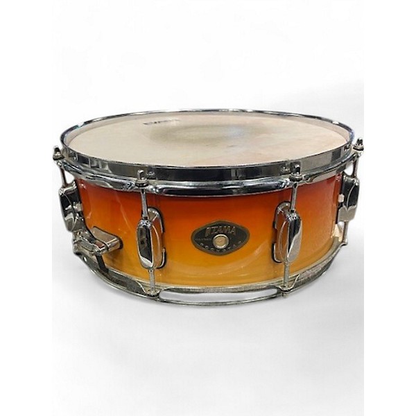 Used TAMA 5.5X14 Rockstar Series Snare 2 Color Sunburst Drum