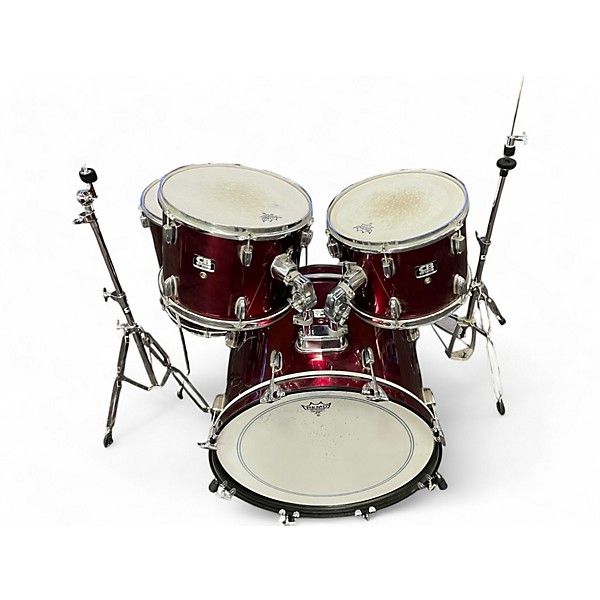 Used CB 5 Piece SP SERIES RED Drum Kit