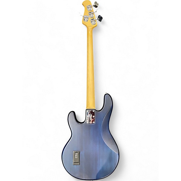 Used Sterling by Music Man Ray4 Trans Blue Electric Bass Guitar