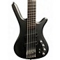 Used Warwick Corvette Double Buck 5 String Black Electric Bass Guitar