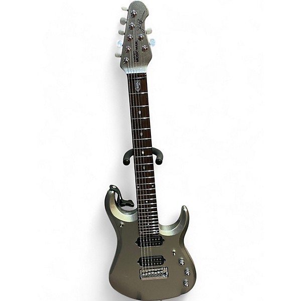 Used 2014 Ernie Ball JP13 Platinum SILVER Solid Body Electric Guitar