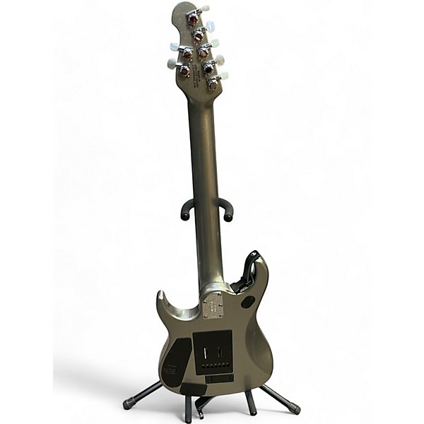 Used 2014 Ernie Ball JP13 Platinum SILVER Solid Body Electric Guitar
