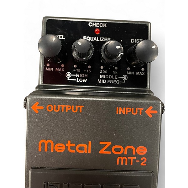 Used BOSS MT2 Metal Zone Distortion Effect Pedal