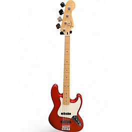 Used Fender Standard Jazz Bass Candy Apple Red Electric Bass Guitar