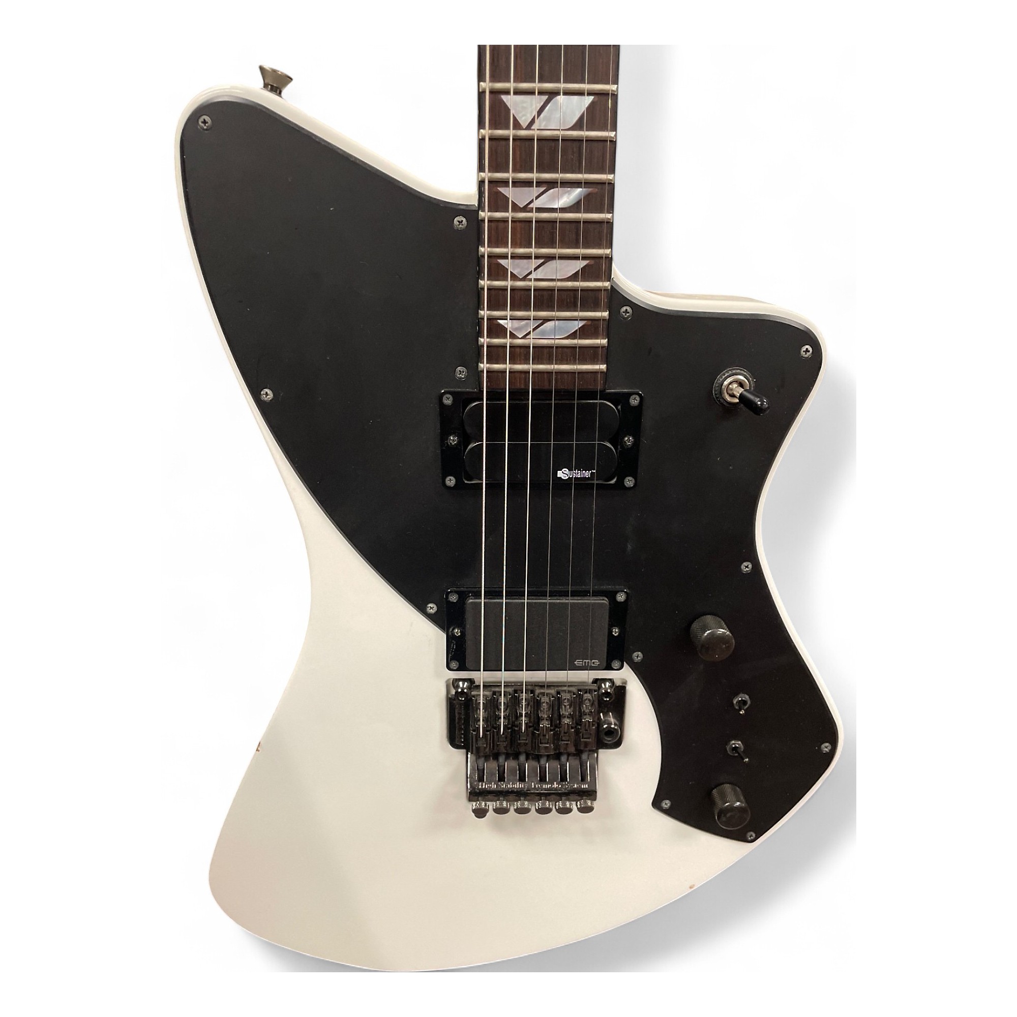 Used Fernandes Vertigo Elite W/ Sustainer White Solid Body