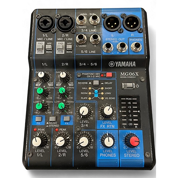 Used Yamaha MG06X Unpowered Mixer