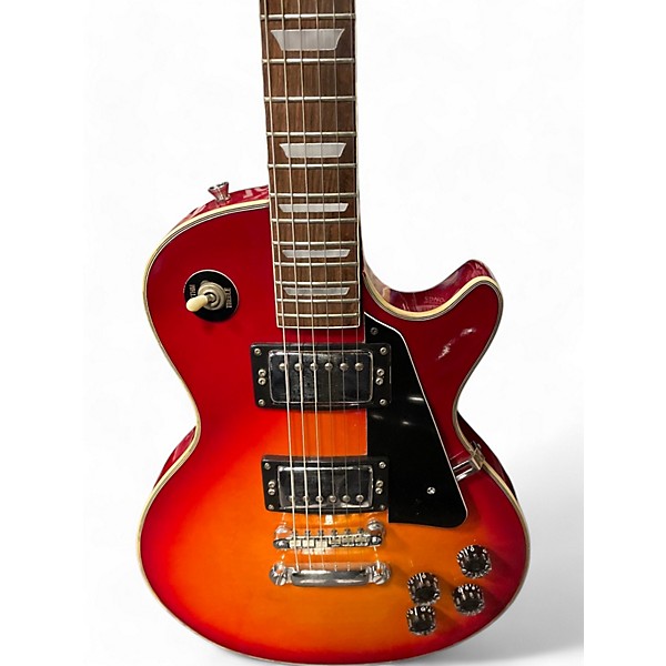 Used Harmony h-90 2 Color Sunburst Solid Body Electric Guitar