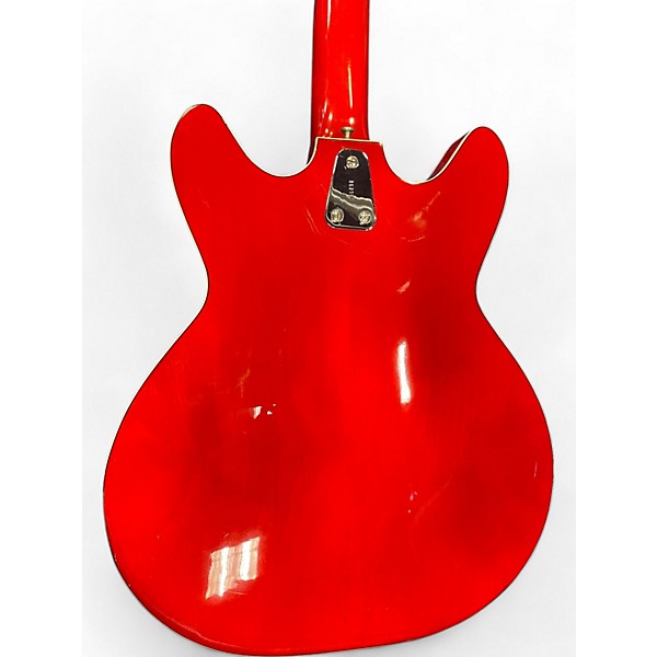 Vintage 1972 Hagstrom V1N Red Hollow Body Electric Guitar