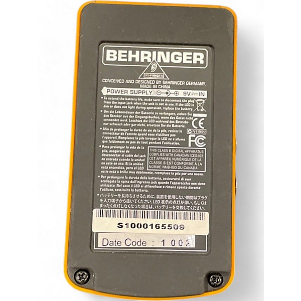 Used Behringer UW300 Effect Pedal