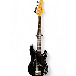 Used 2012 Schecter Guitar Research P-4 Black Electric Bass Guitar