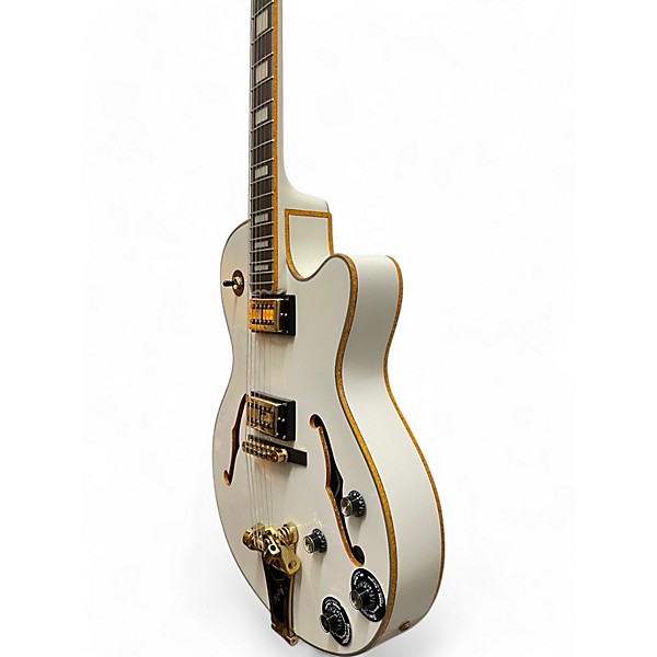 Used Epiphone Emperor Swingster Royale Pearl White Hollow Body Electric Guitar