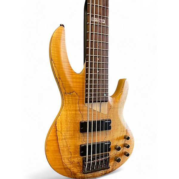 Used ESP LTD B206SM 6 String Spalted Maple Electric Bass Guitar