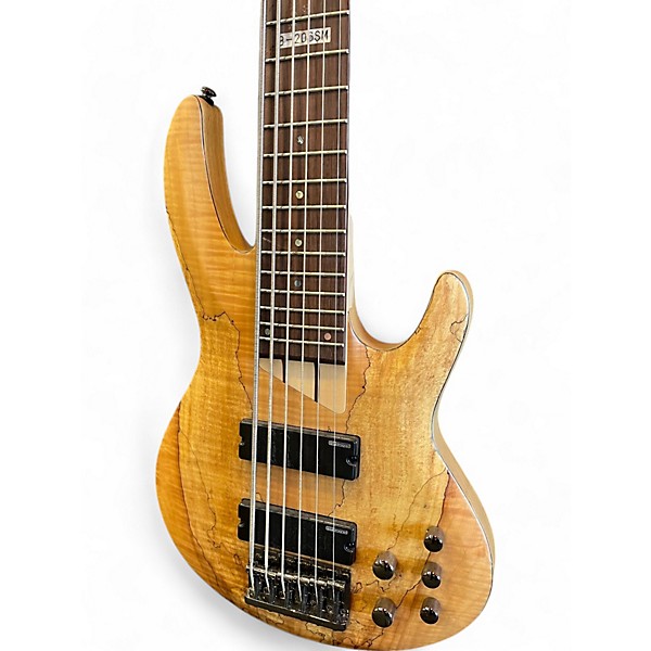 Used ESP LTD B206SM 6 String Spalted Maple Electric Bass Guitar